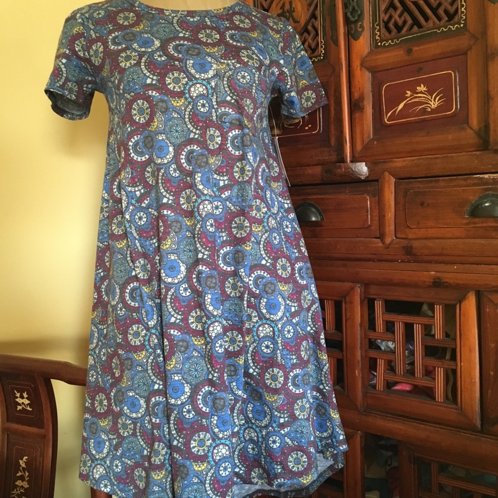 Lularoe Fabulous medallion print Carly dress!